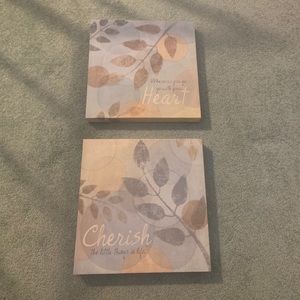 Canvas quote wall decor